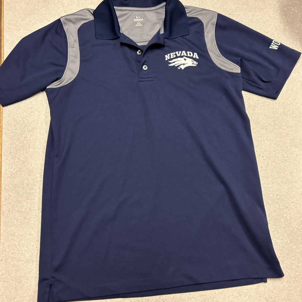 Nevada wolf pack collared men’s shirt